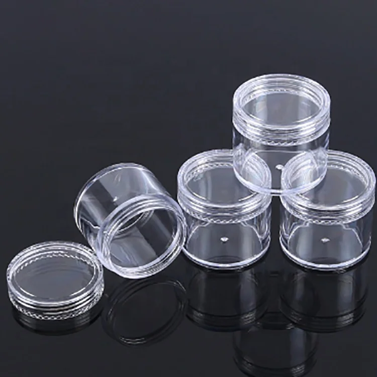 1g 2g 3g 5g 10g 15g 20g black Cosmetic Container  clear small cosmetic plastic empty Concentrate Packaging container