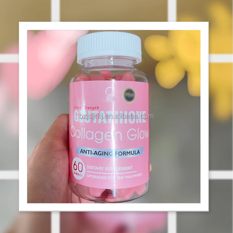 Wholesale Beauty Product Hydrolyzed Collagen With Biotin And Vitamin C Collagen Gummies For Hair Skin Nails Joints Glow