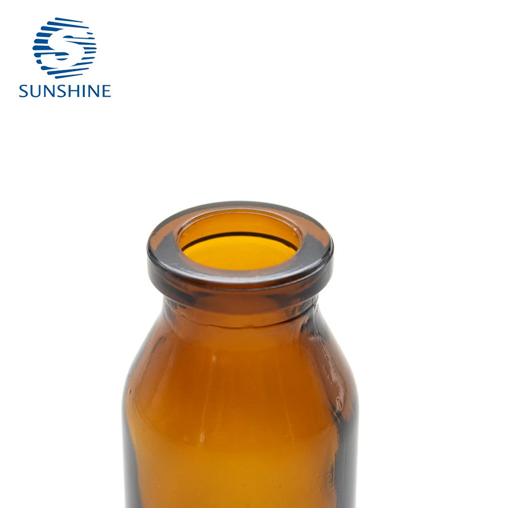 Glass vial for Injection Amber glass vial for veterinary use Antibiotic glass vial 15ml