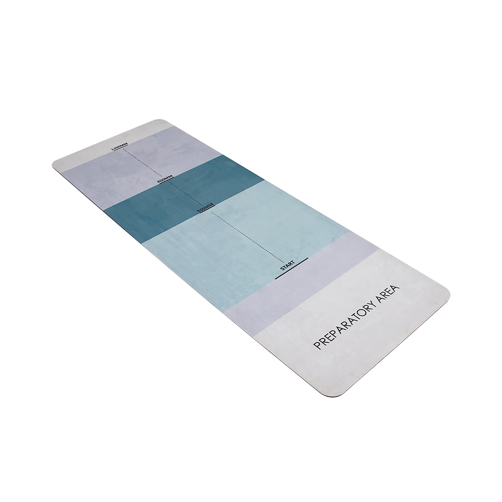 New Fitness Workout yoga Mats Automatic Rebound Abdominal Wheel Roller color printing Suede Yoga Mat eco friendly