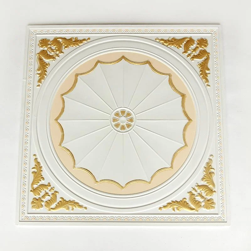 Hotel Villa Interior Decoration Gypsum Relief 3D Wall Ceiling Roofing Panel