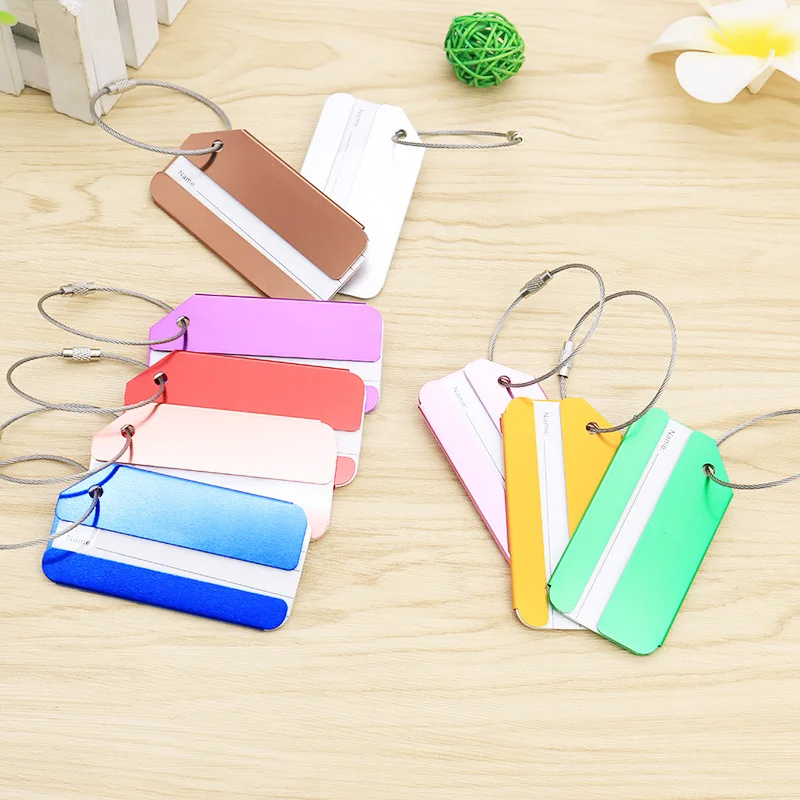 Creative baggage check-in metal hangtag airplane tag aluminum alloy luggage tag