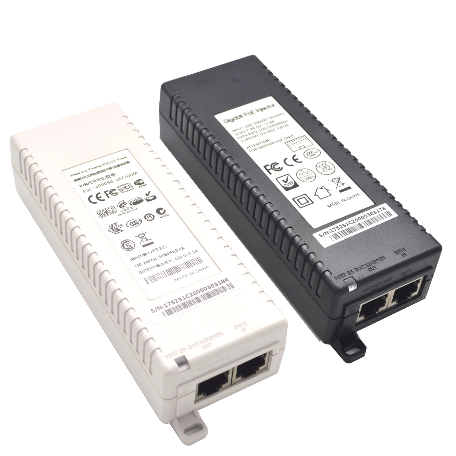  POE источник питания DC 56V инжектор rj45 ethernet адаптер с