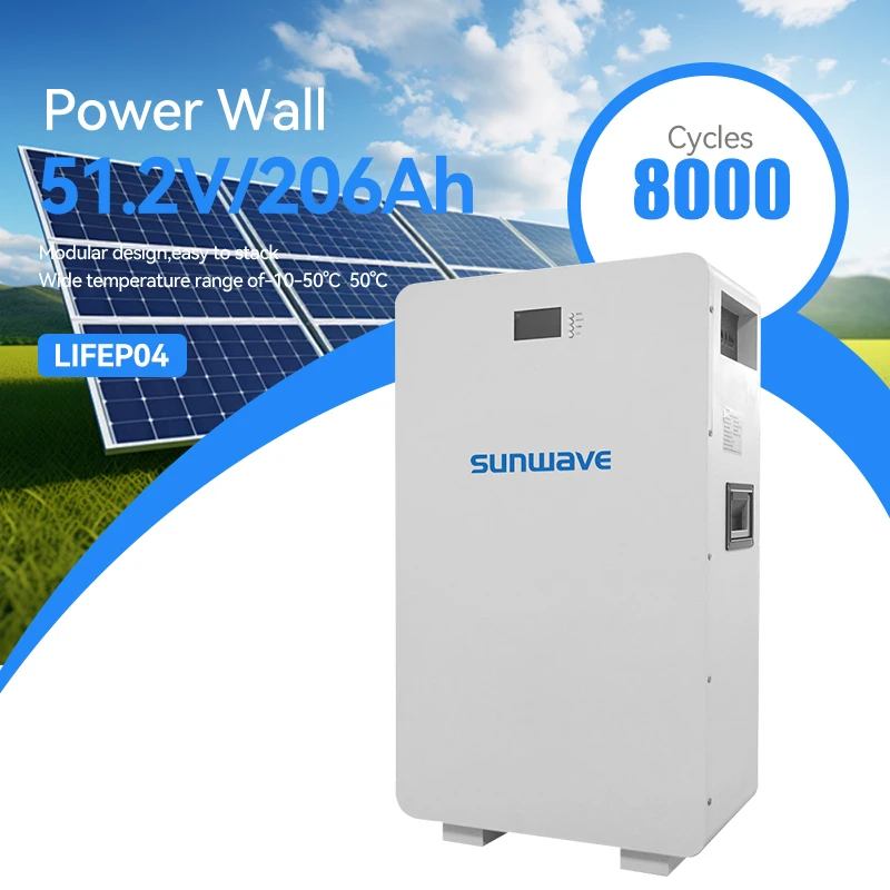 Sunwave оптовая продажа литий-ионный аккумулятор Lifepo4 51 2 В 200ah настенный на солнечной батарее