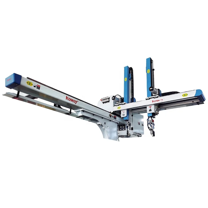 Kowey 2022 Top Entry  In Mold Labeling IML Injection Robot System Double Arm High Speed for Thin-walled Container Body and Lids