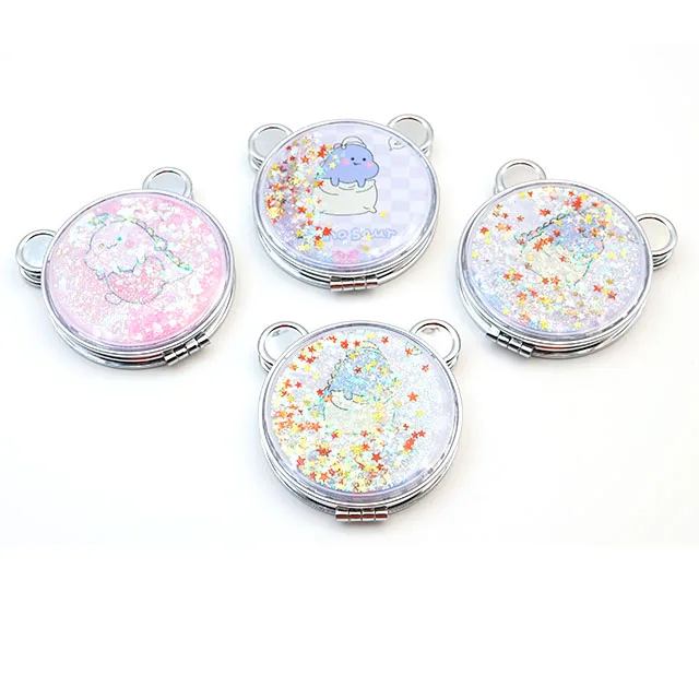 Ручные карманные зеркала для косметики компактные зеркальные складные макияжа