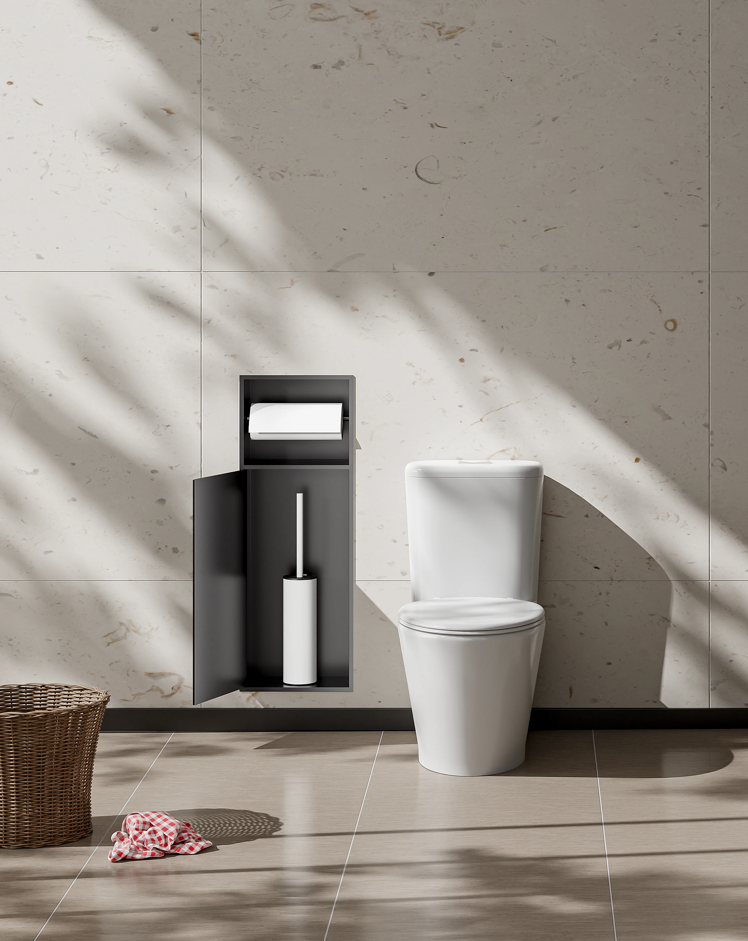 Hotel Stainless steel 304 silica gel toilet brush