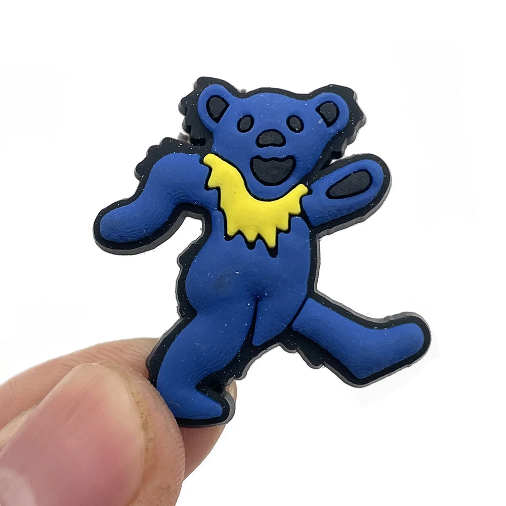 New Design Cartoon Bear PVC Shoe Charms Accessories Fit shoe Buckles Clogs Garden Shoe Decoration Kids Party Gift