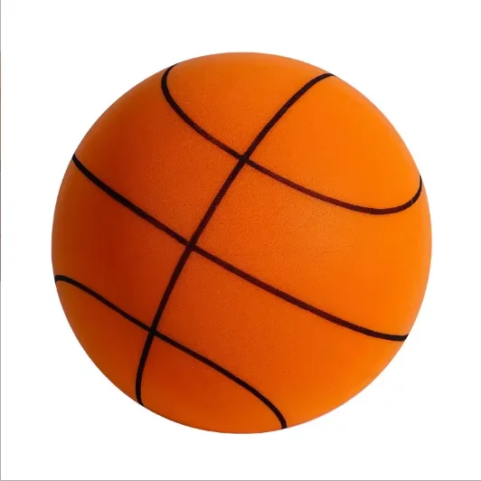 Custom Logo Silent Basketball Indoor Quiet Training Ball Lightweight Foam Soccer basketball   Ball Size 3 5 7