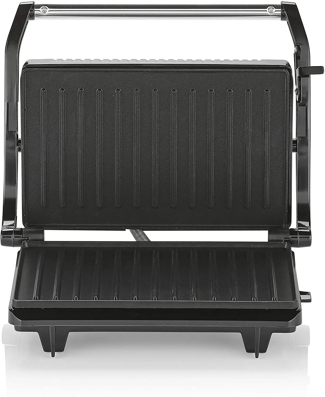 Industrial Commercial Stainless Steel Vertical Storage Removable Oil Tray Electric Contact Panini Sandwich Press Grill