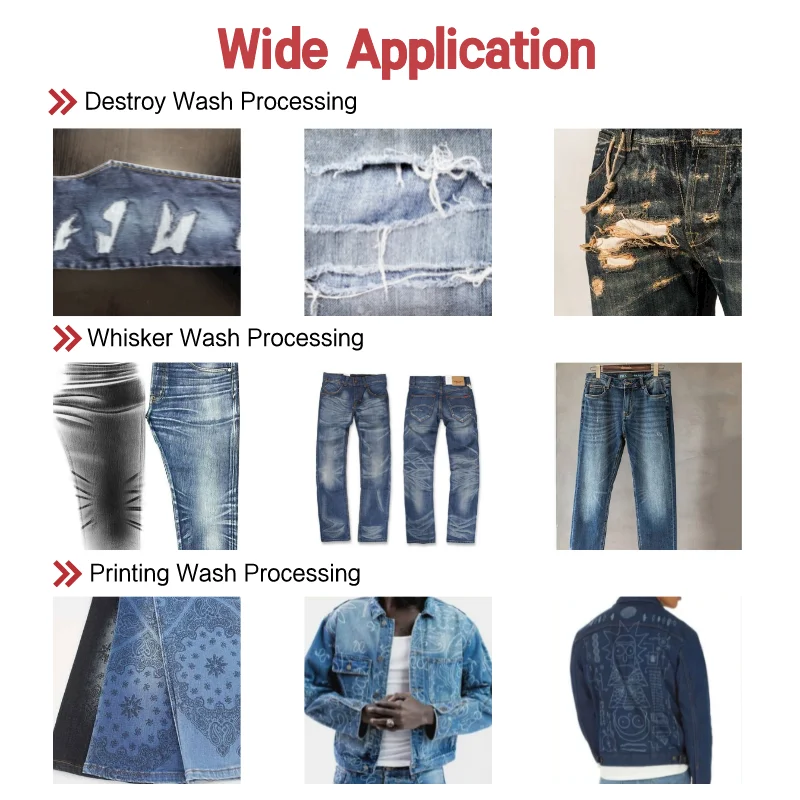 ARGUS LASER Hubei best sell denim jeans laser marking machine price denim fabric making machine for jeans manufacturing