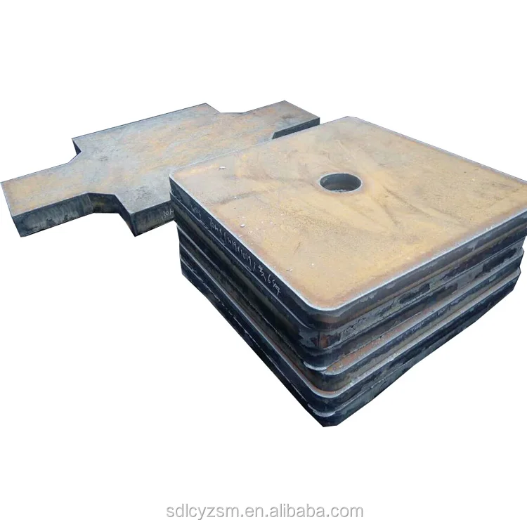 OEM construction cast in plate carbon losing cutting steel sheet Manufacturer of laser cutting CNC punching embedded plate