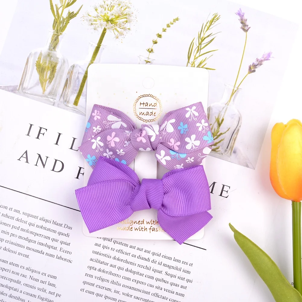 E-Magic Supplier Cute printing ribbon custom 196 color ribbon Grosgrain ribbon bow for girls for daily party and birthday