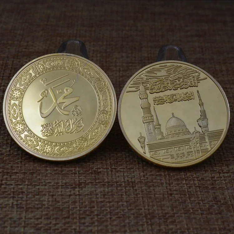 China Manufacturers Professional Custom Design souvenir saudi arabia 24k gold coin