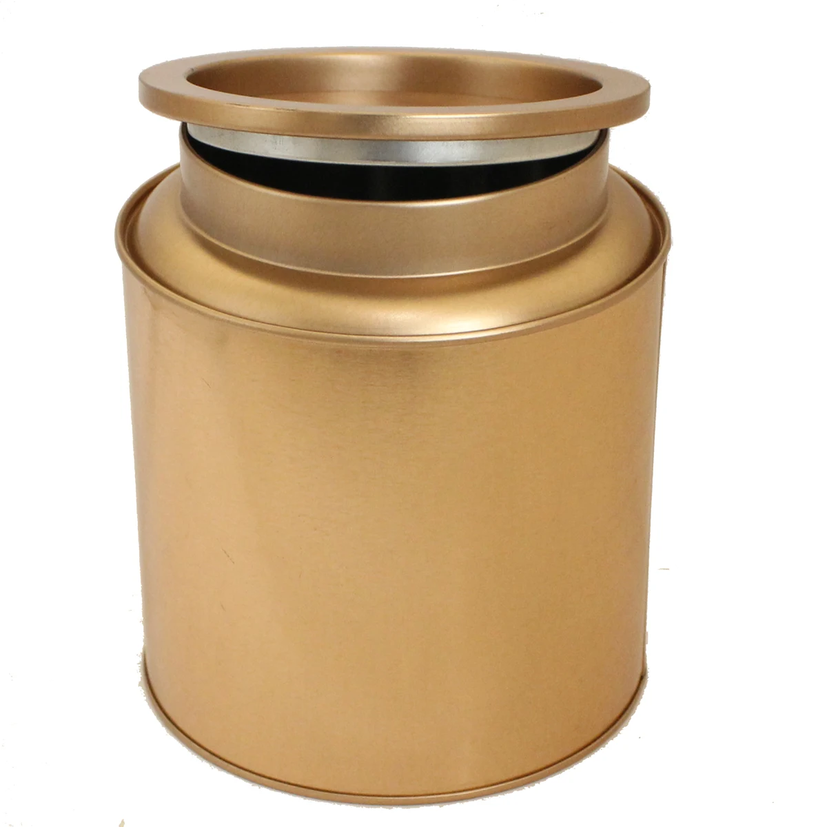 ongguan manufacturer custom eco friendly spice tin recycle metal tin herbs containers food safe black matte round tea tin box