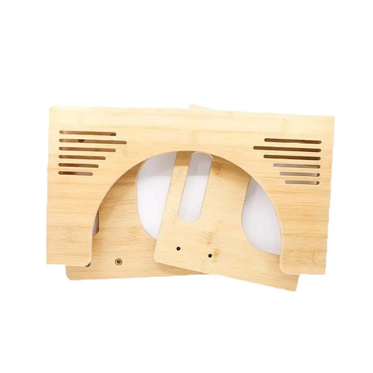 Custom Bamboo Squat Pan Potty Stool Wooden Bathroom Step Stool Bathroom Stool