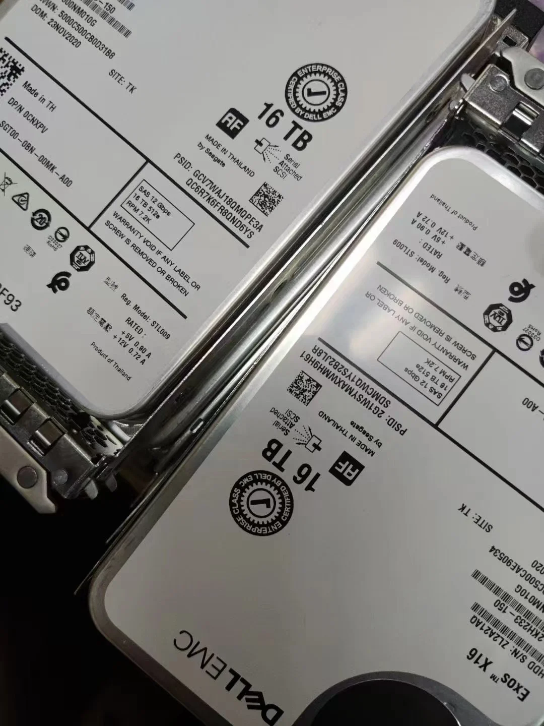  Оригинальный 400-BHIY 16 ТБ 7200 об/мин SAS-12Gbps 512mb буфера 512e 3 5 дюймов горячего подключения жесткого диска с лотками для 14g Poweredge