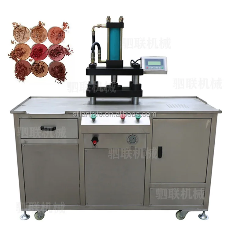 Semi automatic makeup Eye shadow ton hydraulic cosmetic powder pressing machinery