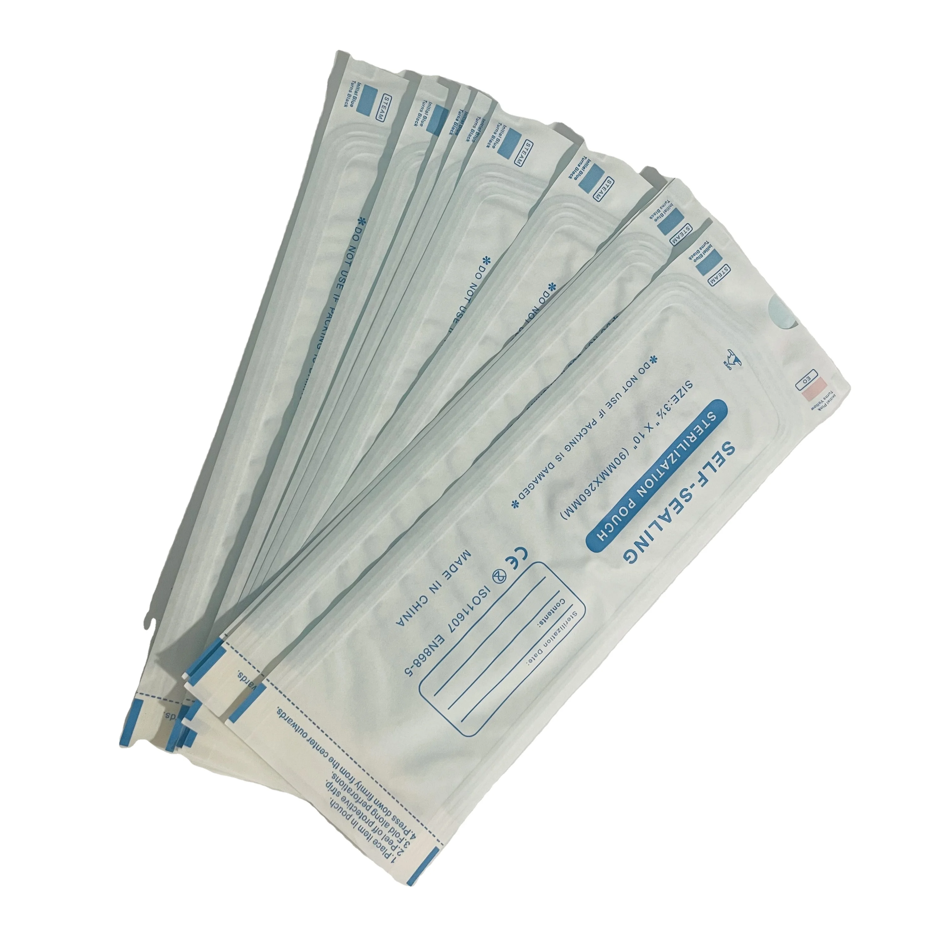 Wholesale self seal sterilization pouch dental  sterilizer bags pouch for dentist tools nail salon