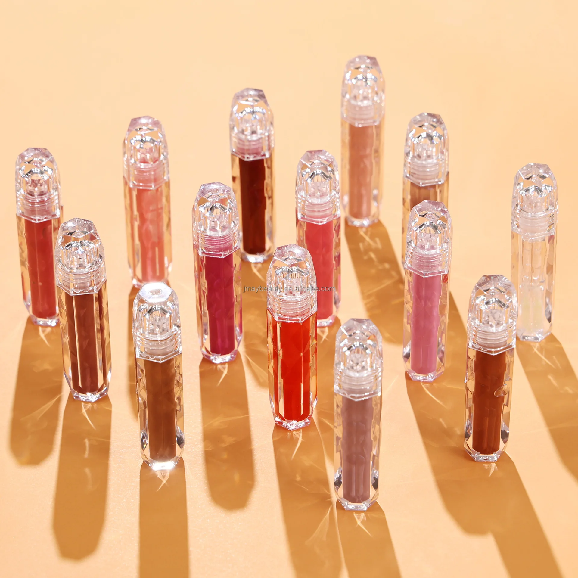 Top Lipgloss Sellers Clear Luxury Crystal Long Lasting Moisturizing Vegan Glossy Mirror Effect Shiny Lip Gloss Private Label