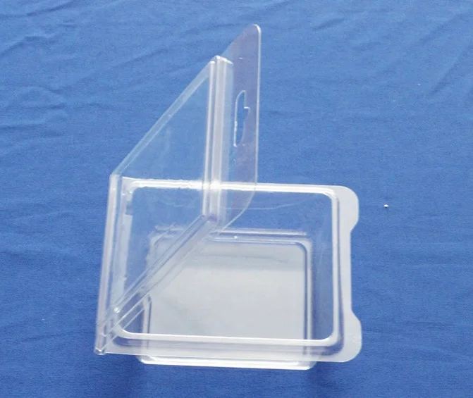 clear square PVC clamshell box for auto parts/copper products plastic blister packing blister packing box