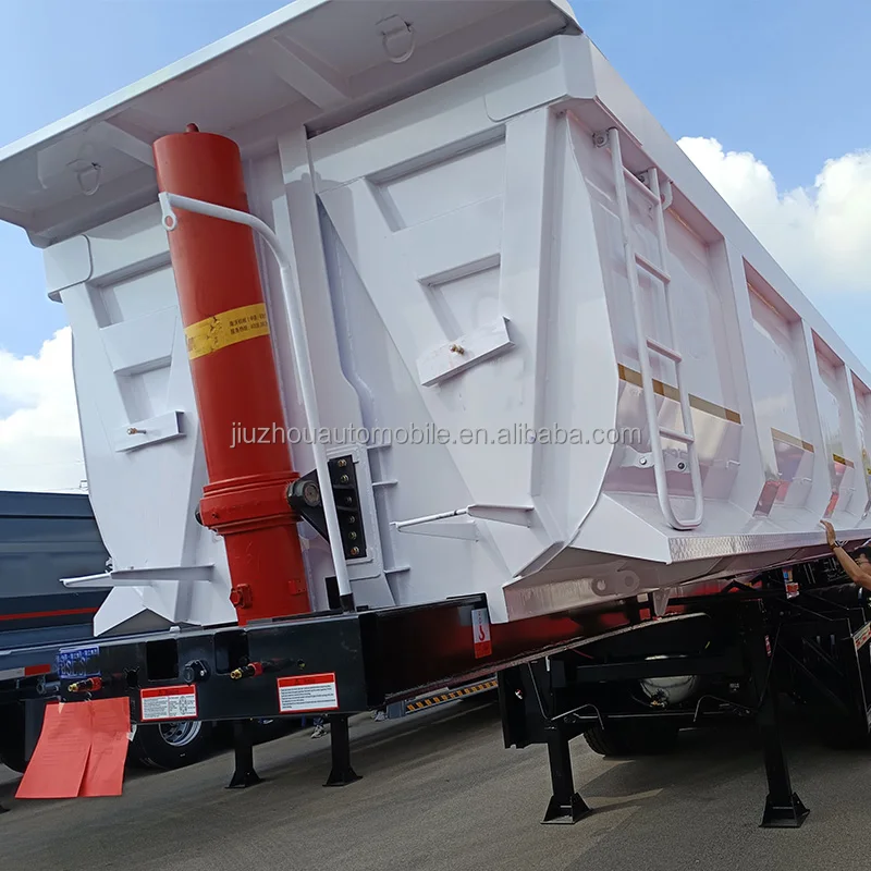 Vehicle Master 2 axles 3 axles 4 axles 60 ton Coal and Gravel Transport Dump Semi Trailer Rear Tipper Dump semi truck trailer