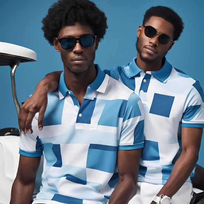 Custom Polo Hawaiian Quick Dry Sublimation Allover Printing couple matching golf t shirts Polo Shirts golf apparel manufacturers