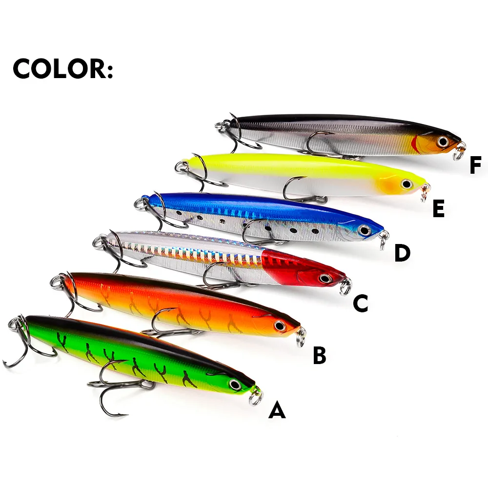 Drop Shipping ABS Hard Pencil Lure 10/14/18/24g Sinking Artificial Fishing Lure