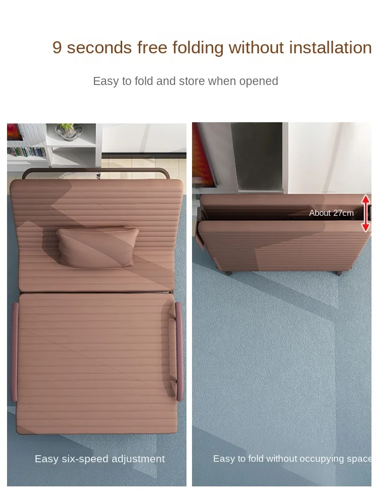 Office siesta simple nap portable accompany sofa bed folding modern metal