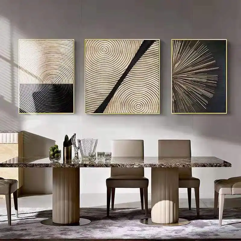 3 Painting Canvas Modern Framed  Abstract Canvas Paintings For Living Room