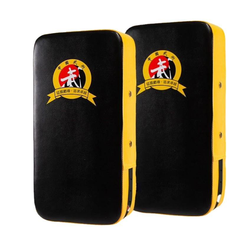 Genuine Leather curved Muay Thai boxing kicking pad competition kick pad target muay thai kickboxing martial arts kicking pads