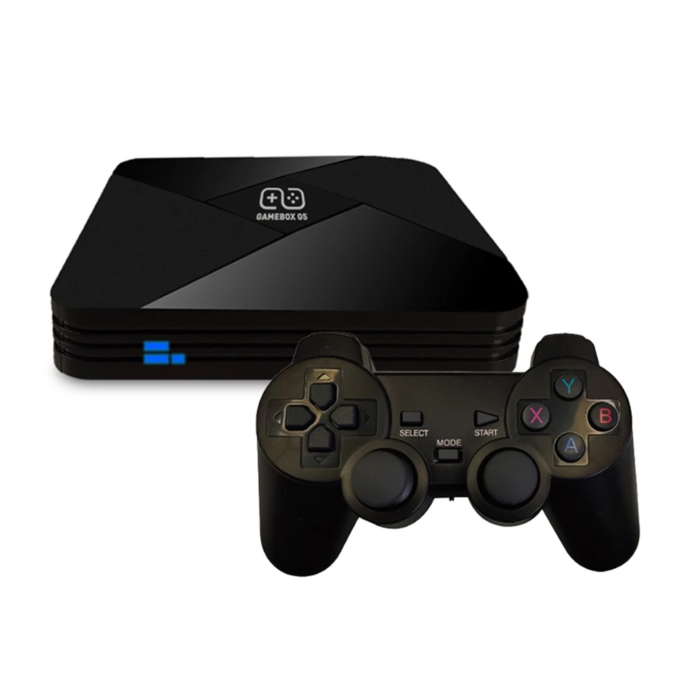 High quality gift Built-in 6000 Games GAME BOX G5 Box TV Family Game Console with Dual Wireless Controller