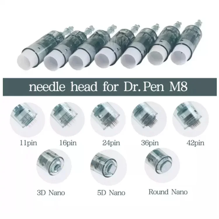 Картридж Dr Derma Pen M8 11 / 16 /24 36/42/круглые нано-байонетные картриджи игла MTS Micro для