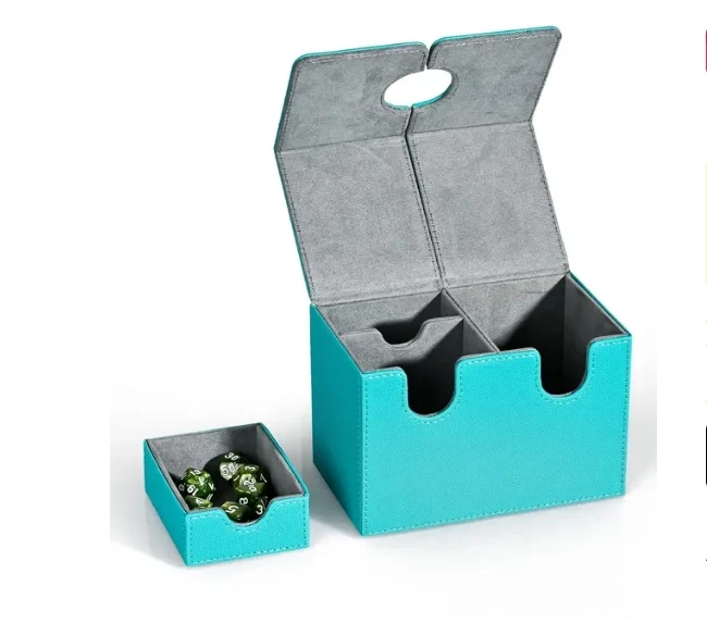 High quality Premium Deck Case MTG 100+ Flip Leather PU Deck Box Magic