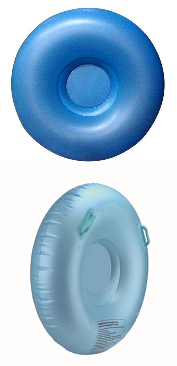 durable PVC inflatable snow tube and slider with LED for winter snow sports