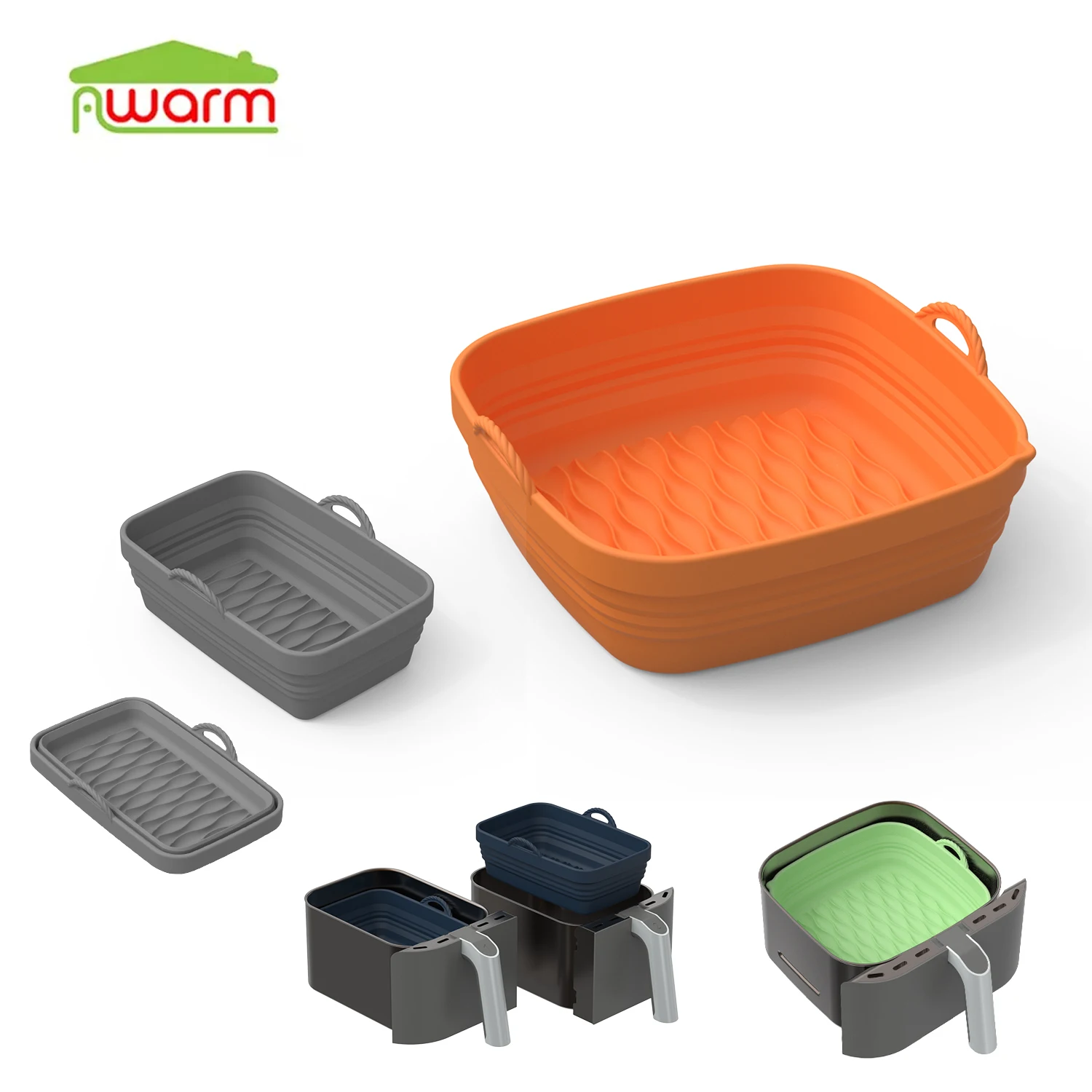 A1 Reusable and high temperature resistant food grade silicone air fryer liners silicone liners