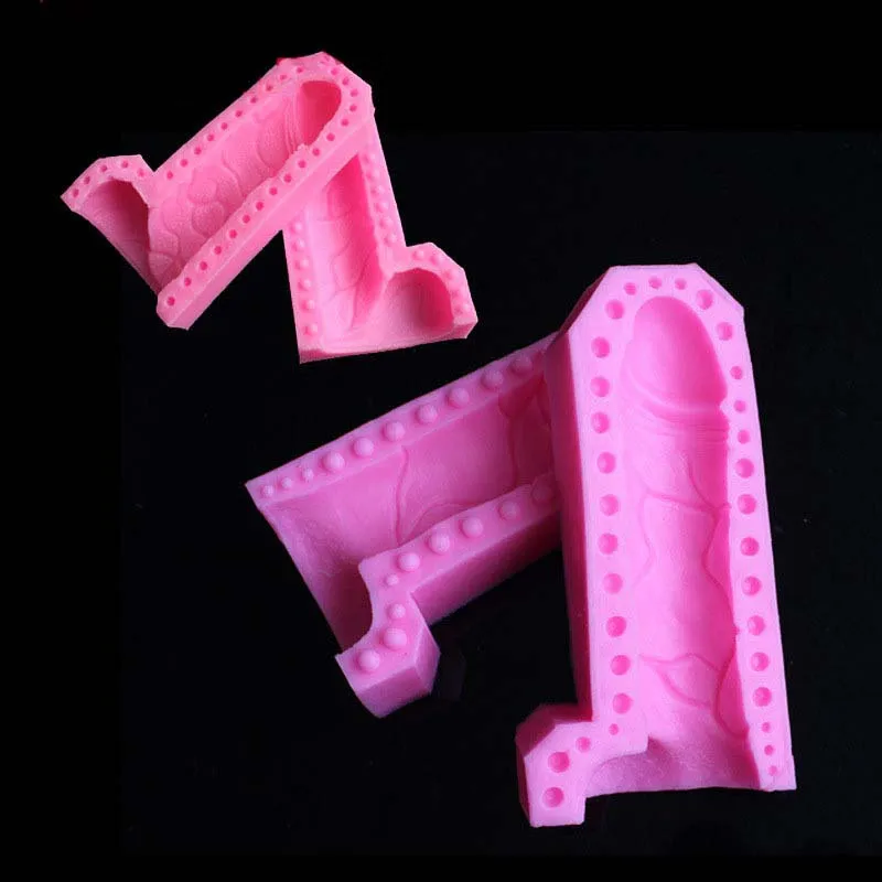 Hot selling huge simulation male toy funny liquid silicone mold natural funny silicone soap cake gypsum mold