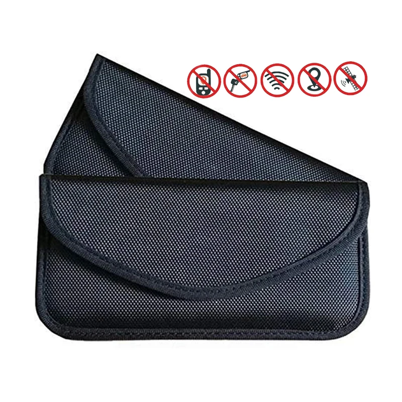 Wholesale Anti Tracking Anti Hacking Anti Spying Anti Radiation RFID Signal Blocking Bag Phone Signal Blocker Faraday Phone Case