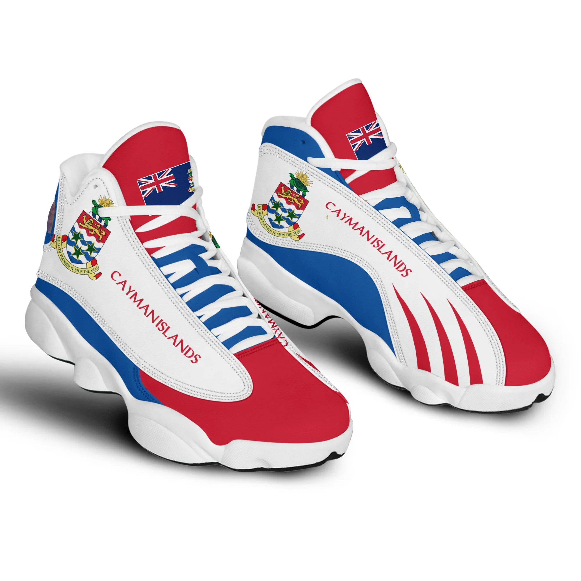OEM Custom Shoes Trendy and Versatile Custom Shoes With logo Branding Sports Cayman and Peru Flag Casual Shoes Basketball Style