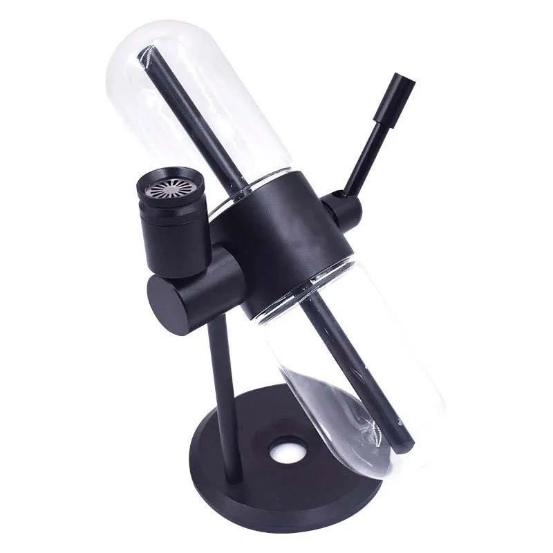 Factory Direct Sales Rotating Pipe 360 Degrees Capsule Glass Herb Portable Shisha Water Gravity Hookah Wholesale