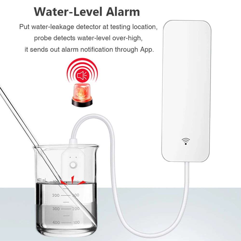 Tuya Home Alarm Water Leakage Alarm WIFI Leak Sensor Water Flood Overflow Detector Security Alarm System Alert