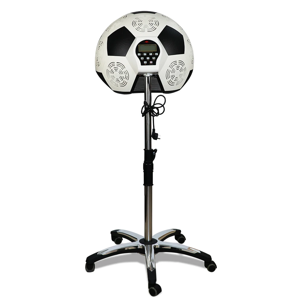  Professional Height Adjustable Stand Up Bonnet Hair Dryer Hooded Floor Rolling Base with Wheels for Salon Equipment