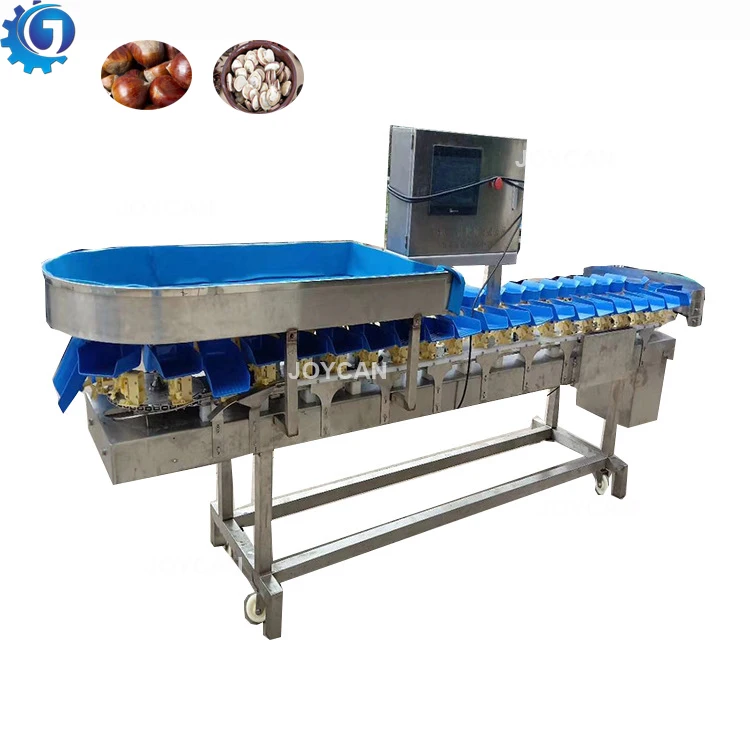 Shrimp turntable cassette weight grading machine weight sorter machine for seafood