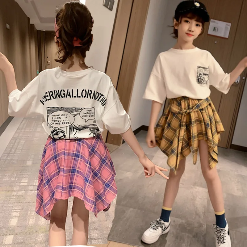 Kids fashion hot sale clothing set korean style teen suit latest children outfit designs fasion clothes for kids