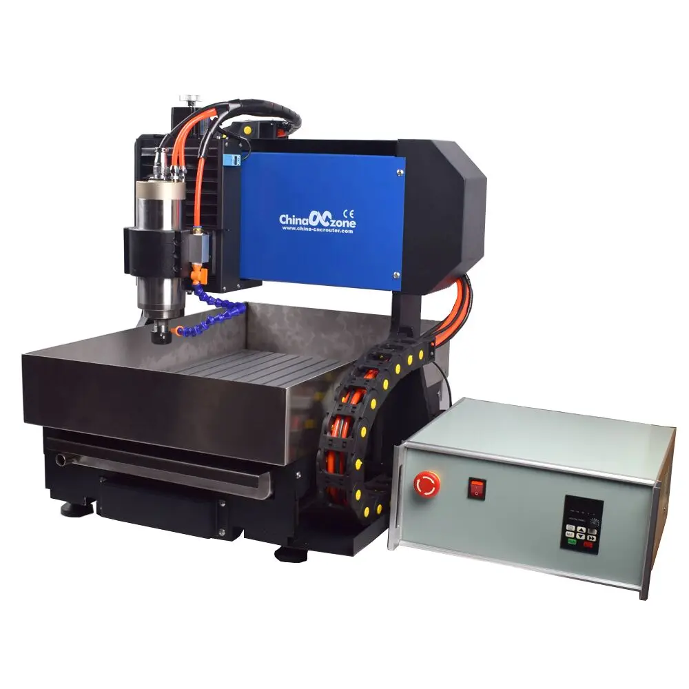 
mini desktop 3/4 axis 2200W water cooling spindle cnc 3040 engraving router machine for steel copper aluminum 