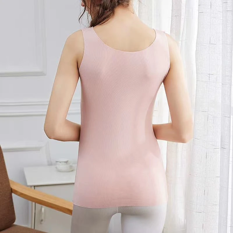 V-neck Plus velvet padded bralettes beautiful back stylish comfortable lingerie lace Warm camisole