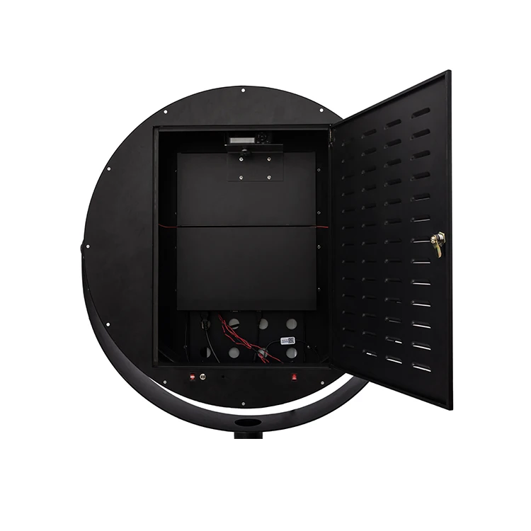 Beauty oval lighten mirror photobooth booth folding photo mirror booth for basic package