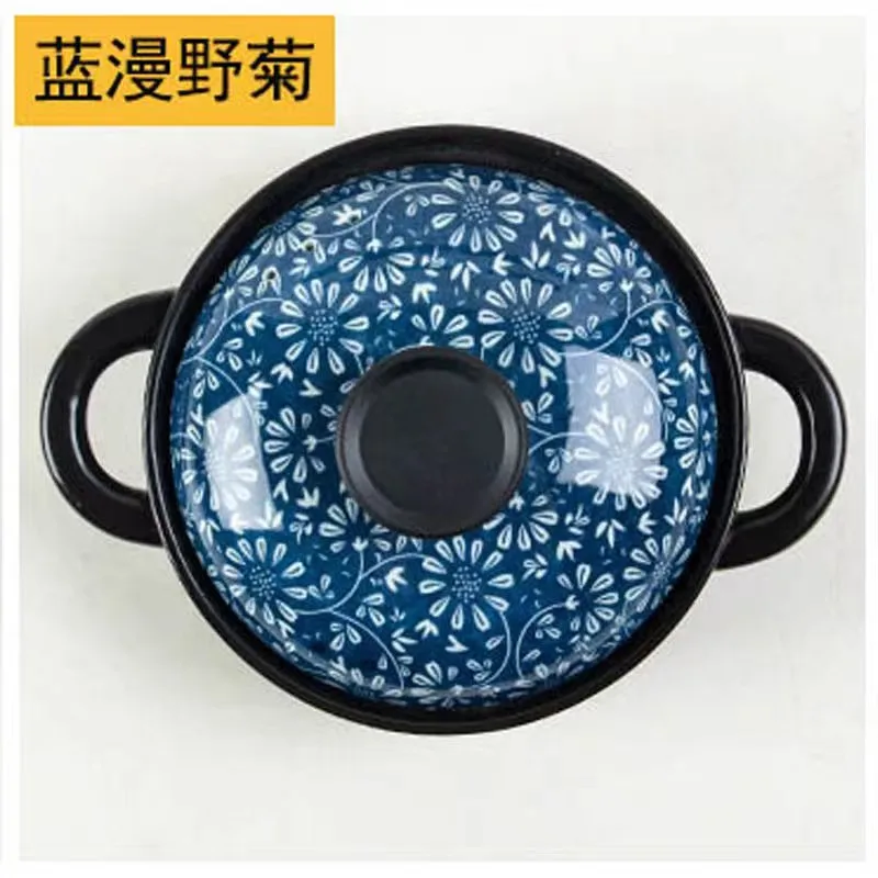 Gas stove Safe Casserole Pot Ceramic Clay Pot Cookware Casserole Dish Soup Stew Pot Ensemble Casserole with Lid