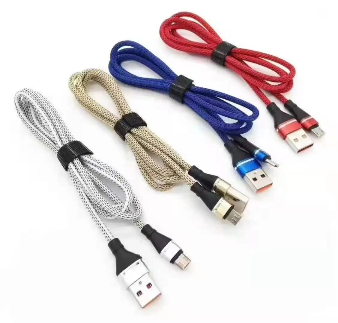 Braid nylon Fast Charging Cable 1M 1.2M 1.5M Data USB Cable Multifunction Charger micro cable For Android phone huawei Samsung