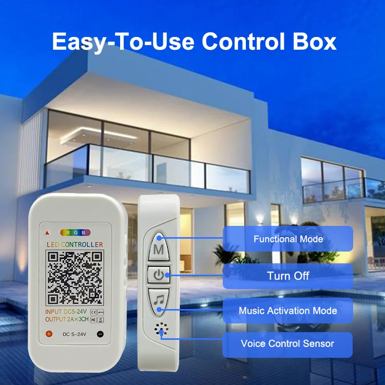 Hot Sale Background Lighting Smart Car Fita LED RGB Beds Strip Light Decoration Kit Lights